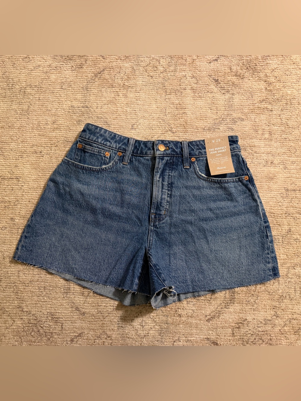 Madewell Blue Denim 'The Perfect Jean Short' - Picture 2 of 4